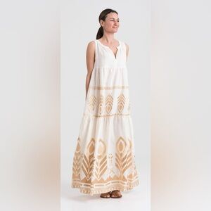 Greek Archaic Kori linen maxi dress sz L